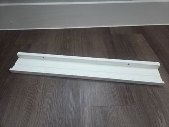 24" x 4" Long White Wall Shelf