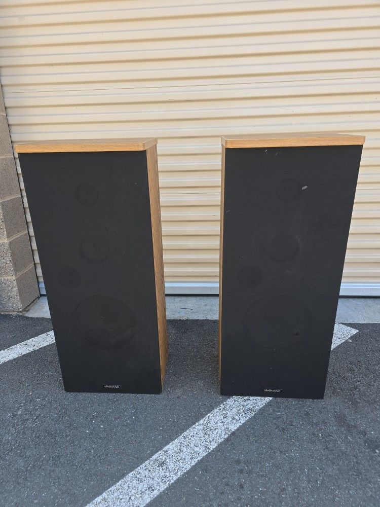 2 magnavox speakers / 2 bocinas marca magnavox