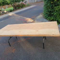 95-1/2" X 43" Table With Folding Legs