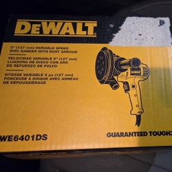 🔧 DeWALT 5” Variable Speed Disc Sander (DWE6401DS) 