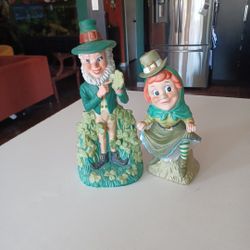 Vtg. 1974 Leprechaun Liquor Decanters