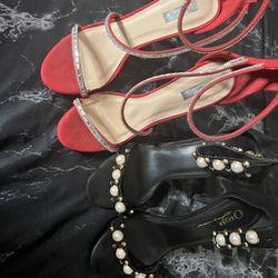 Black And Red Heels 