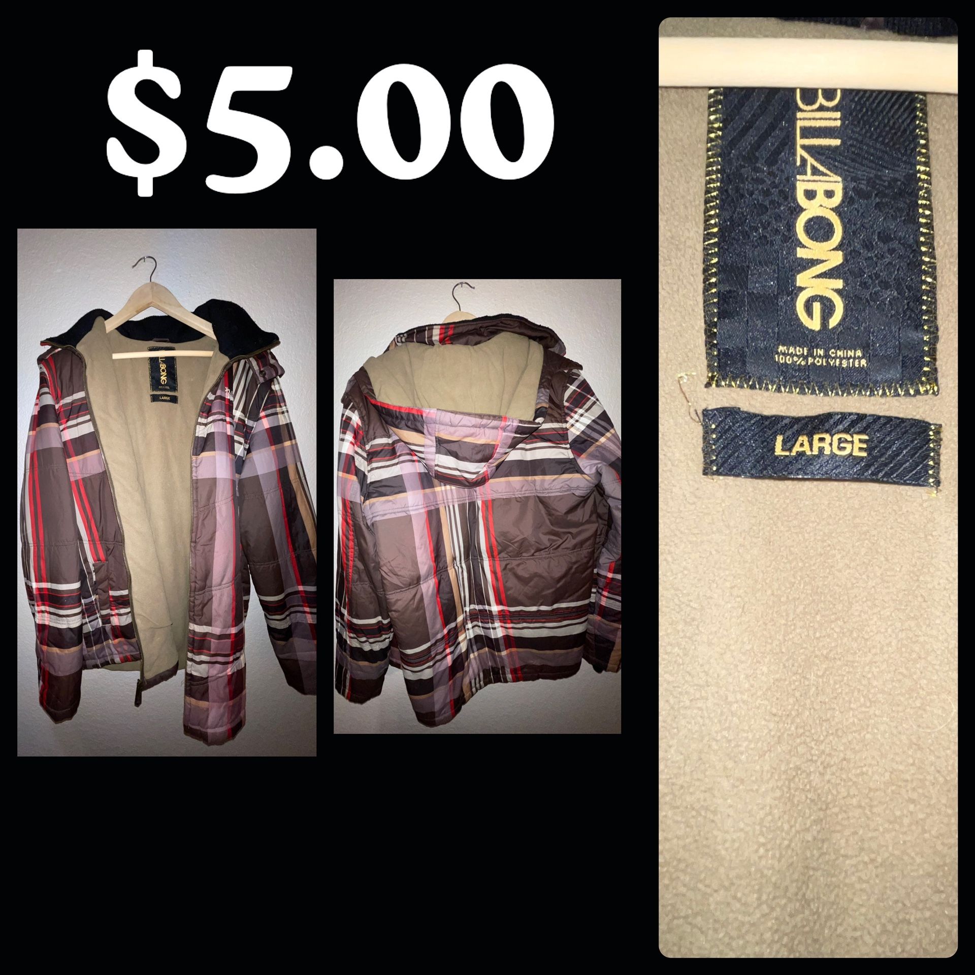Large Billa Bong Jacket Size L. 🤗