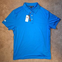 MICHAEL KORS BLUE POLO SHIRT [LARGE] - GREAT CONDITION 