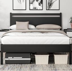 Queen metal bed frame