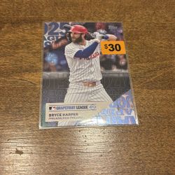 Philadelphia Phillies Bryce Harper Grapefruit League Insert 2025 Topps