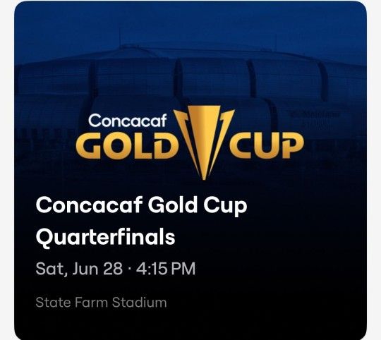 Concacaf Gold Cup Mexico Vs Saudi Arabia Tickets