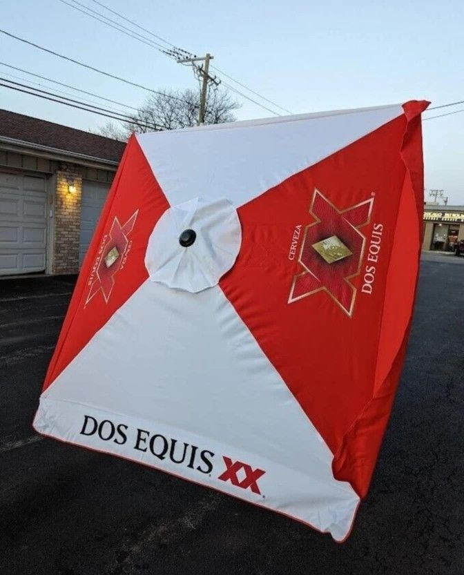 dos equis patio umbrella New In Box 7' Dos Equis XX Market Patio Beer Umbrella Bar Party Shade for  Sale in Stickney, IL