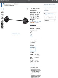 Step Fitness 60 Lb Weight Set