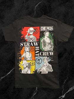 One Piece Straw Hat Crew Graphic T-Shirt brand new shirt size Small