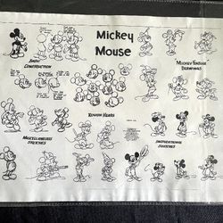 Authenticated 1965 Mickey Mouse Photostat Model Sheet