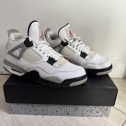 Jordan 4 white cement