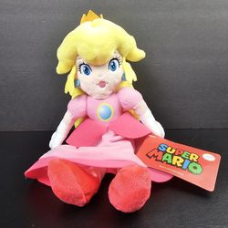 Super Mario Princess Peach Plush Stuffed Figure Doll 12" Licensed Game