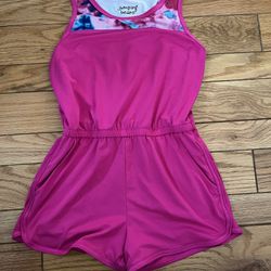 Jumping Beans Girls Pink Active Jumpsuit-7-NWOT