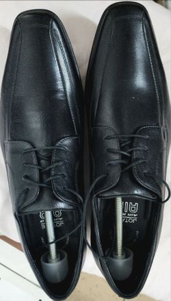 Jota Air Black Leather Dress Shoes