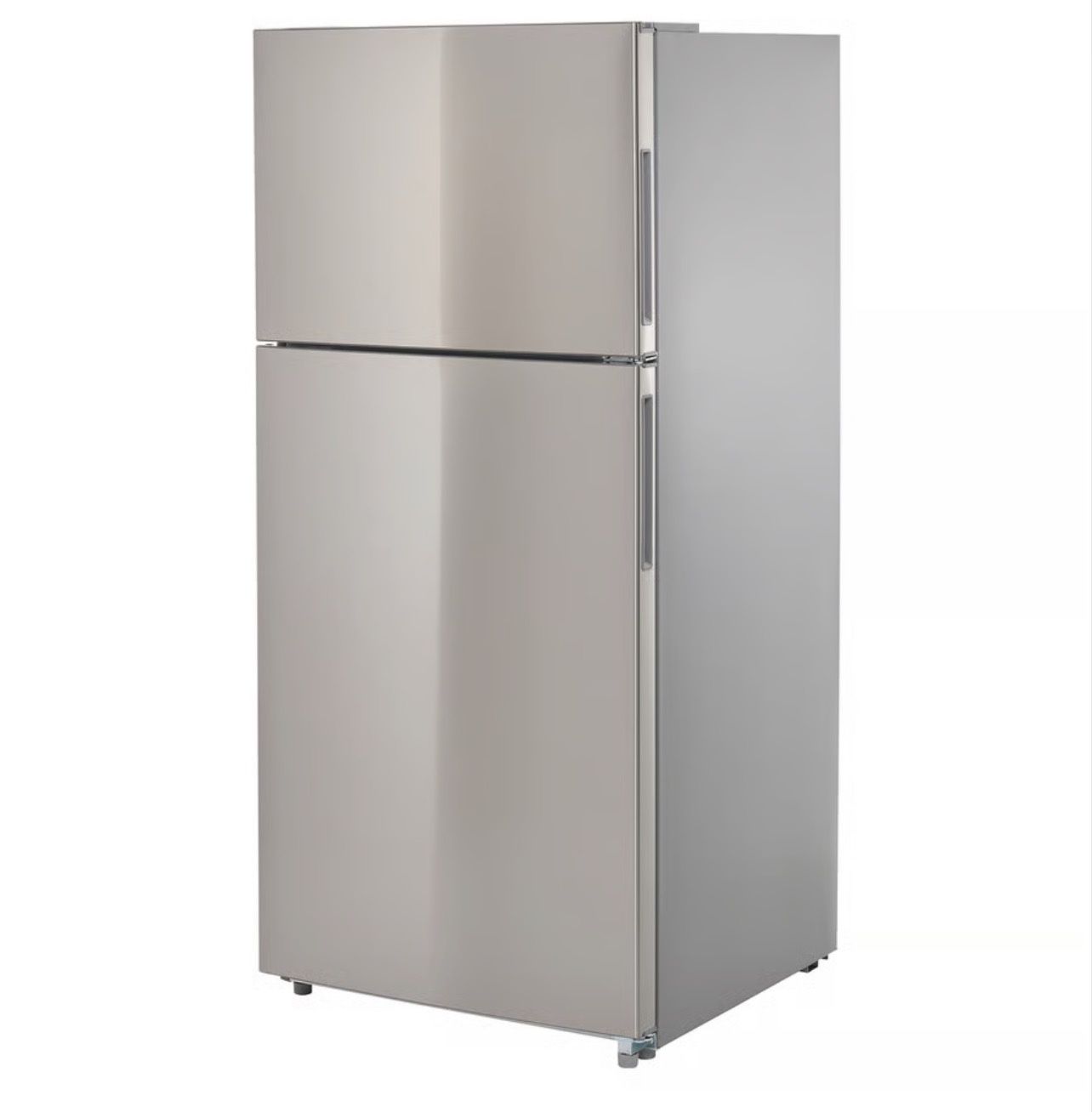 OLOFSFORS Top-freezer refrigerator, Stainless steel, 18.0 cu.ft