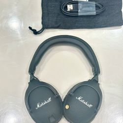 Marshall Monitor II Active Noise Canceling Over-Ear Bluetooth Headphone In Black 