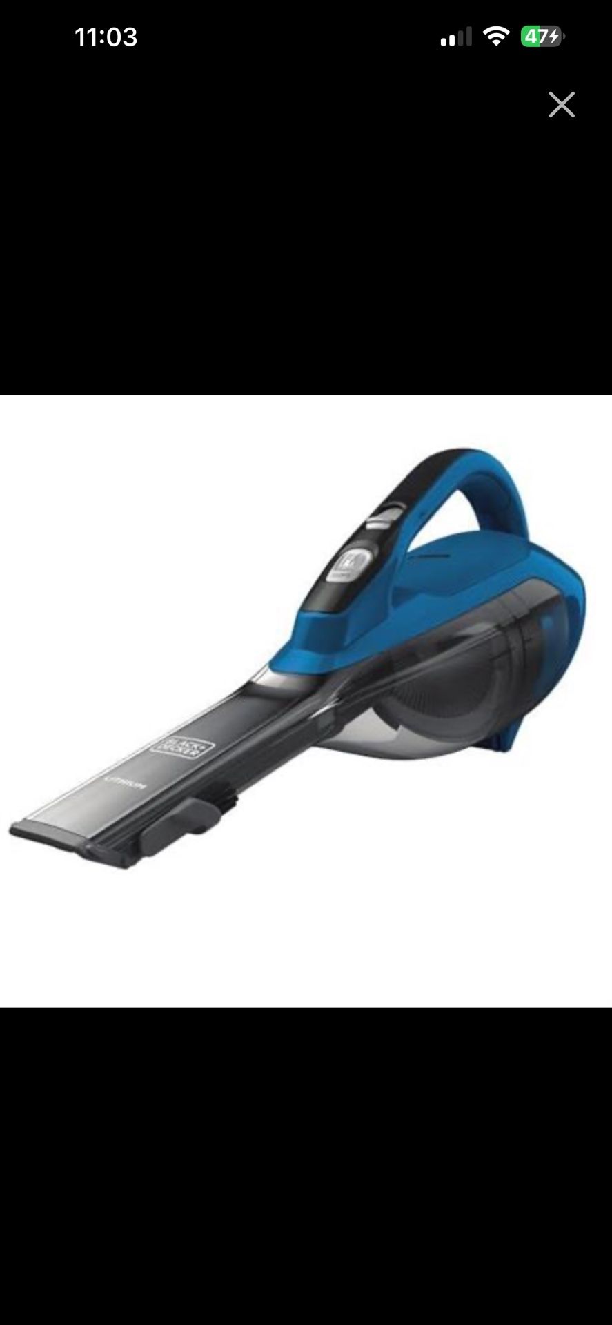 BLACK+DECKER dustbuster AdvancedClean Cordless Handheld Vacuum, Home and Car Vacuum