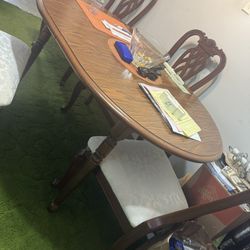 Oval Dining Table + 6 Chairs – Make an Offer, Must Go!