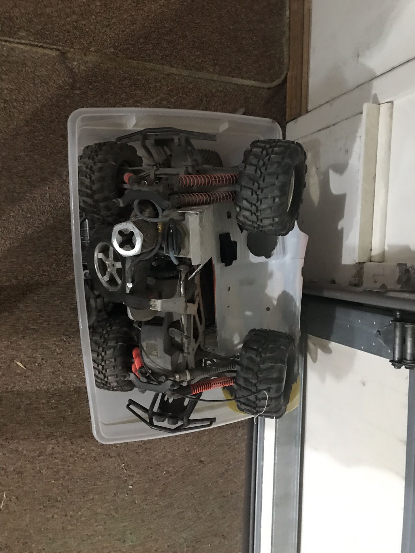 Photo Gas rn car with street and offroad tires extra susp. Gas oil etc.