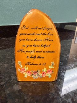 Decorative wooden plaque by P-plus