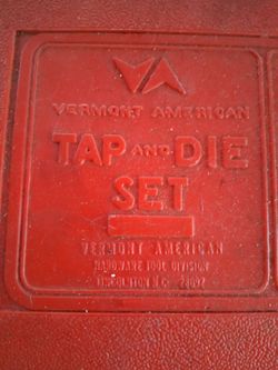 Tap drill set used