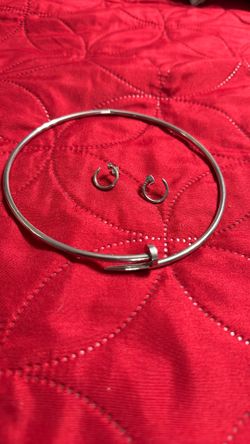 Necklace & Earrings Stanley Steel