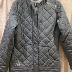 Womens Dallas Cowboys Quilted Jacket - Size Small