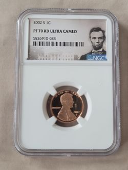 2002 S 1Cent PF 70 Rd Ultra Cameo