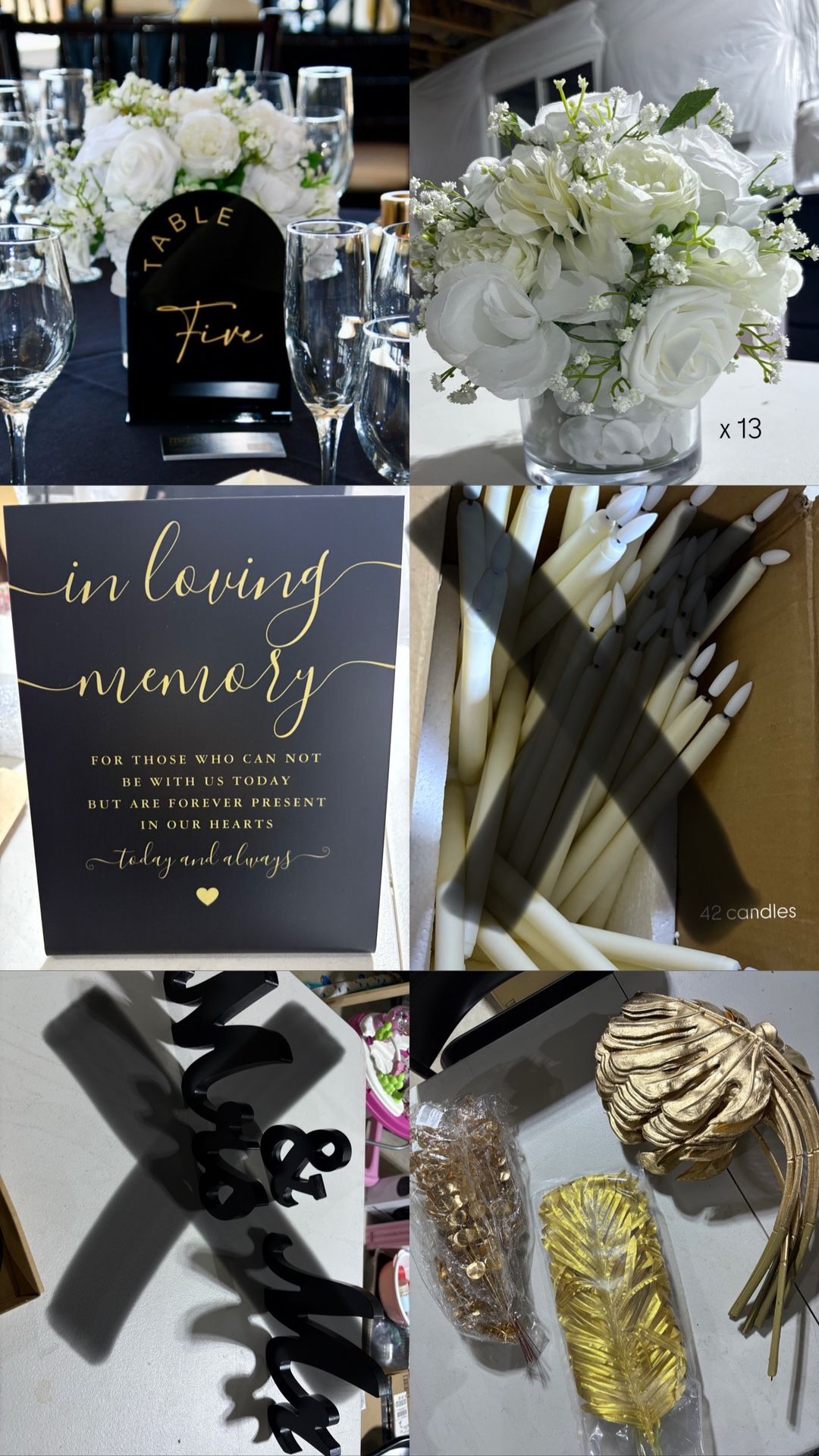 Wedding decorations