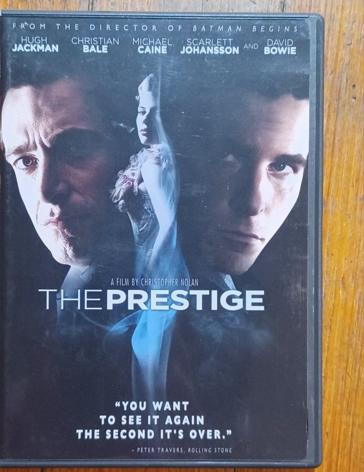 The Prestige Movie DVD Show Christan Bale Hugh Jackman