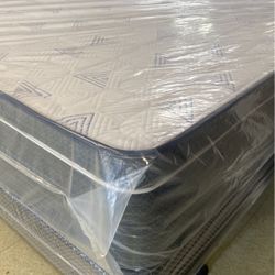 NEW KING SIZE EUROPEAN DELUXE TOP MATTRESS W.BOXSPRING INCLUDED ⚜️ COMFORT : FIRM ✔️ SE HABLA ESPAÑOL ✔️ 🔥 SAVE BIG 🔥