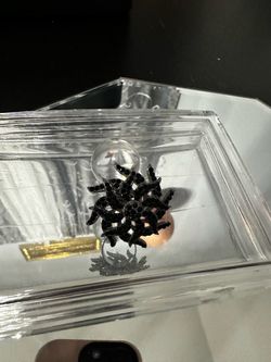 Black and silver wool ring