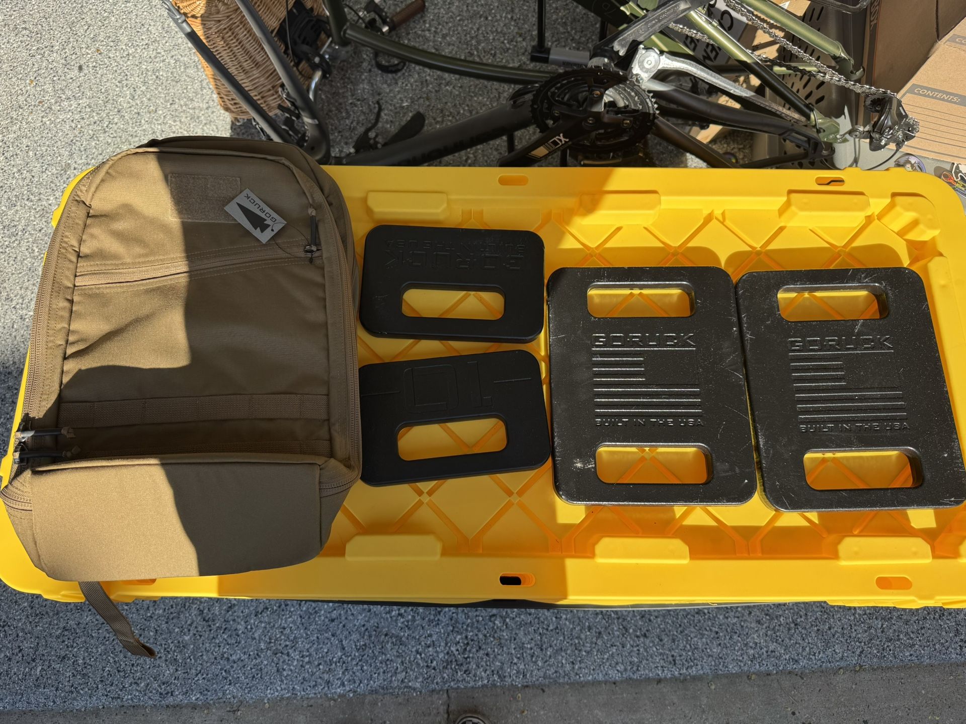 2 bullet GoRuck Rucking Bags With 60 Lbs Weights