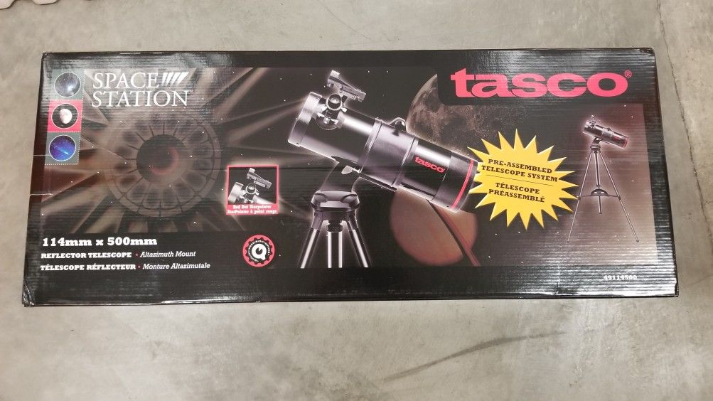 New Tasco Telescope 114mm Spacestation Reflector ST