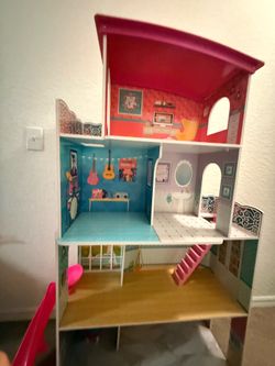 4-Story Wooden Dollhouse