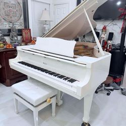 Weber White Gloss Grand Piano-5000$
