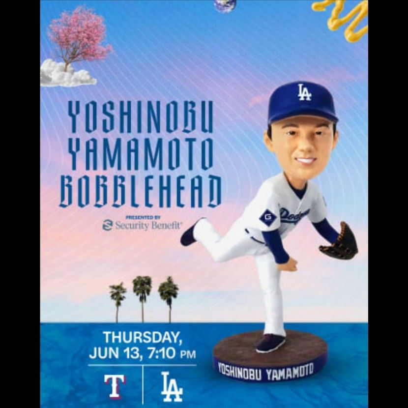 2 Aisle Seats On Loge 152 Row E. Yamamoto Bobblehead Night on 6/ 13/24 vs. Rangers. $130 Each