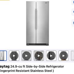 Refrigerator Side By Side 36”