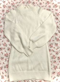 White Francesca's Sweater Dress size small