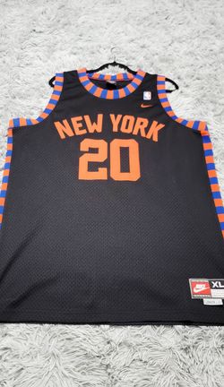 Size XL Men's New York Knicks Nike Allan Houston Rewind NBA Basketball Jersey.
