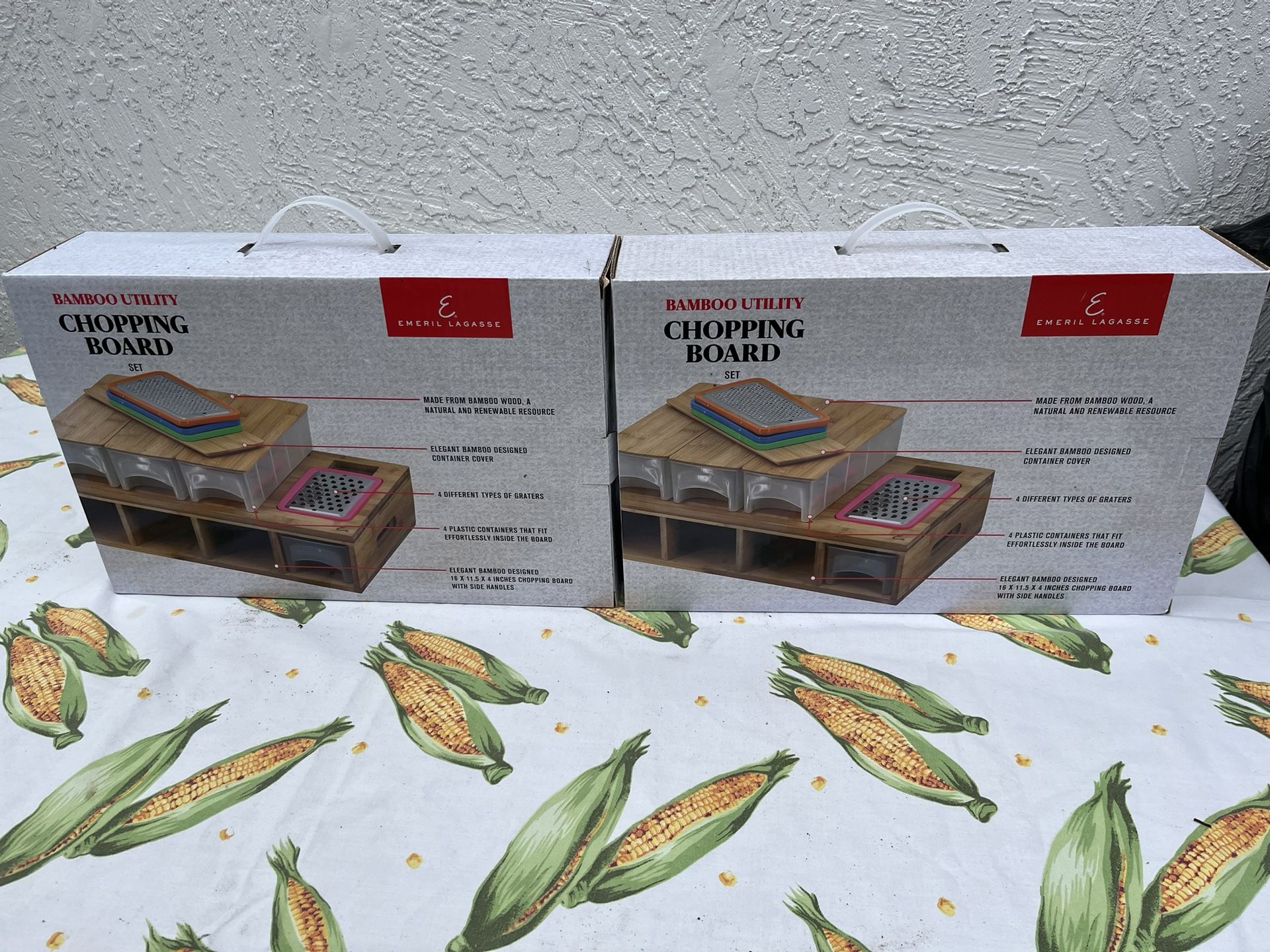 Emeril Lagasse Bamboo Cutting Board Set