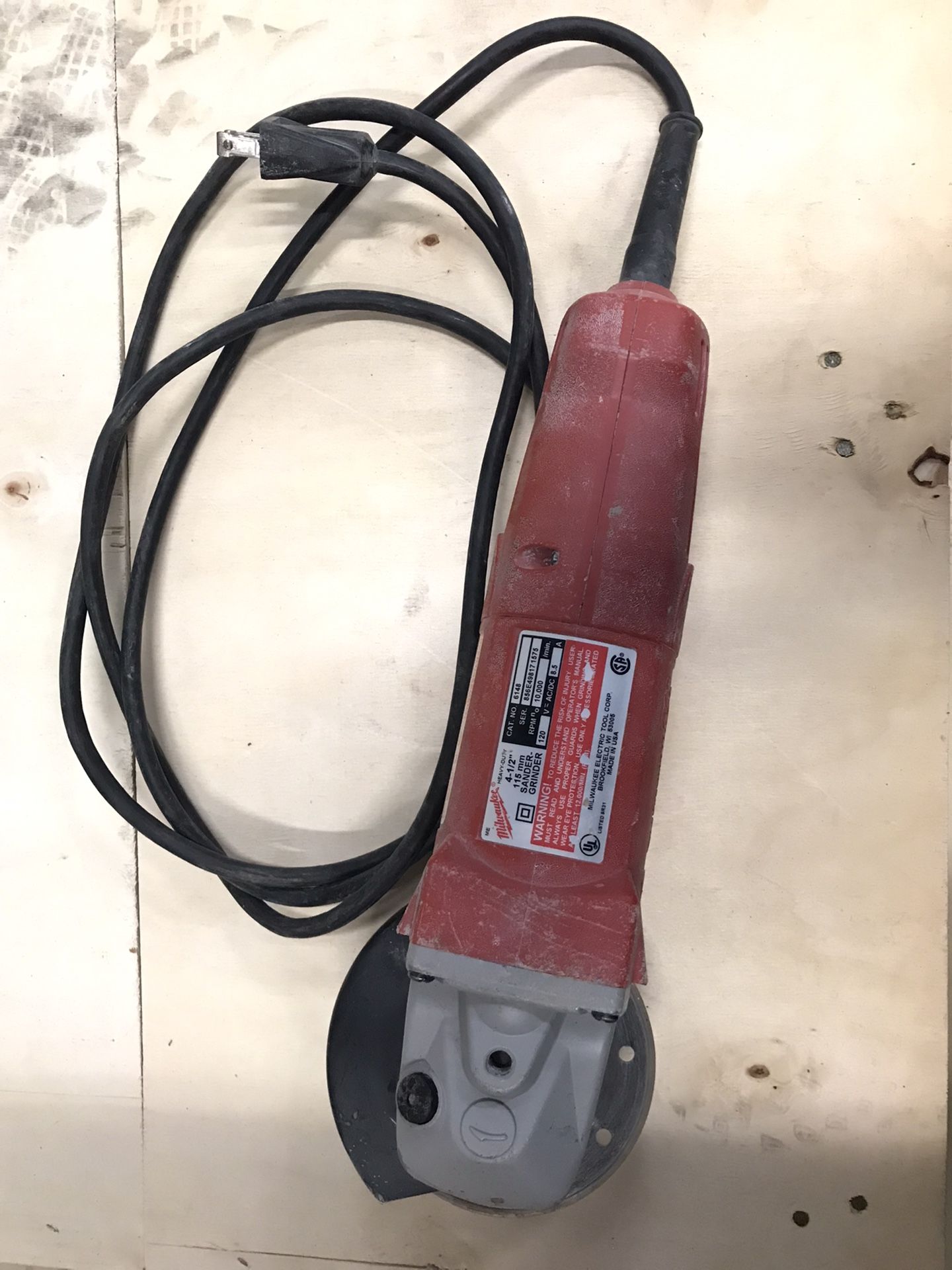 Milwaukee 4.5” Grinder