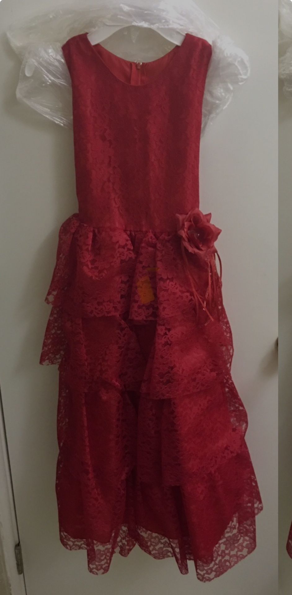 Red Girls Dress Size 6