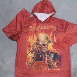 Megadeth Hoodie Men's Size 2XL Peace Sells Album Cover Coat Jacket