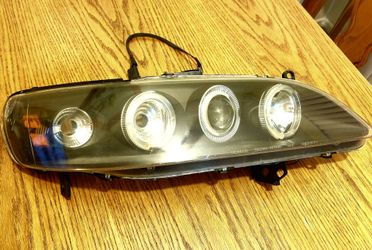 SONAR aftermarket Projector with LED Halo Rings front Headlight Assembly for Honda Accord.  (L)  side.  Used in Excellent condition. RARE. Please Read