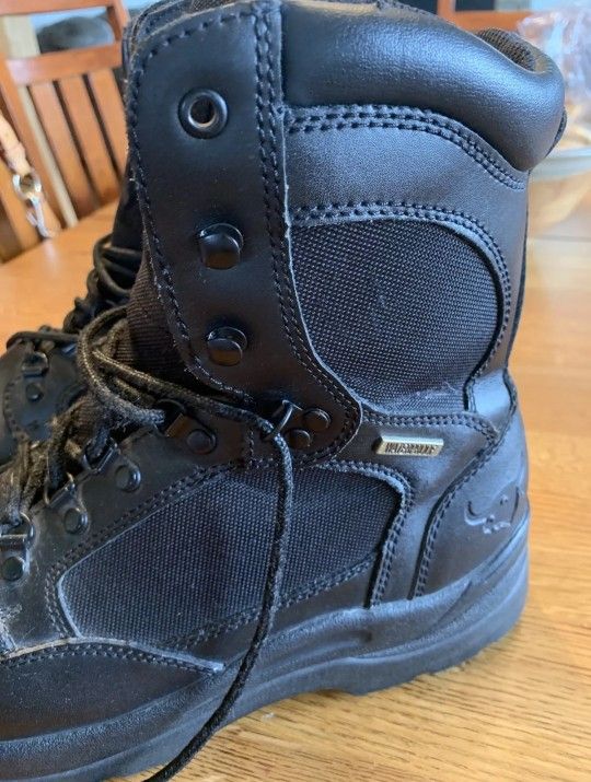 Texas Steer Men's Underwood Steel Toe Work Boot Black, Size 9