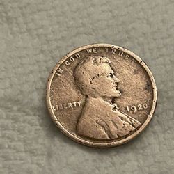 1920 Wheat Penny No Mint Mark 