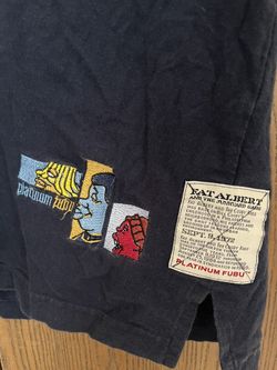 Vintage Fat Albert Platinum Fubu Navy Blue Embroidered Shirt Men’s XL