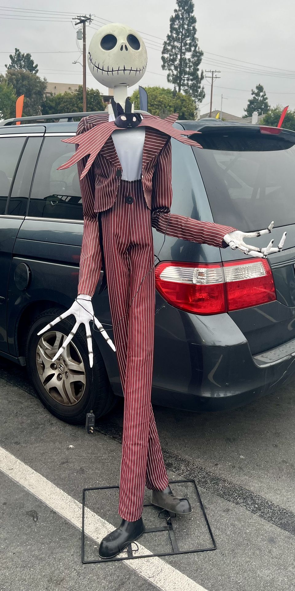 6.5' JACK SKELLINGTON NIGHTMARE BEFORE CHRISTMAS ANIMATRONIC PROP